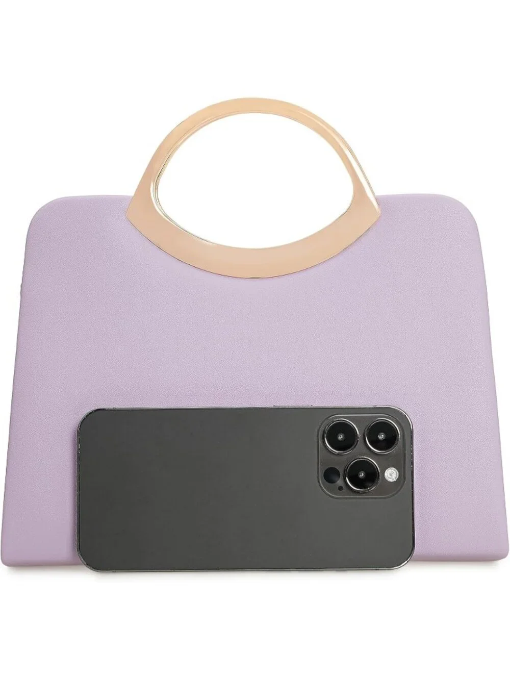 👜Women's Lavender Small Dressy Handbag Evening Bag Circle Handle Elegant Purse